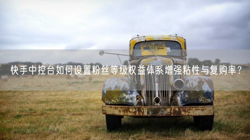快手中控台如何设置粉丝等级权益体系增强粘性与复购率？